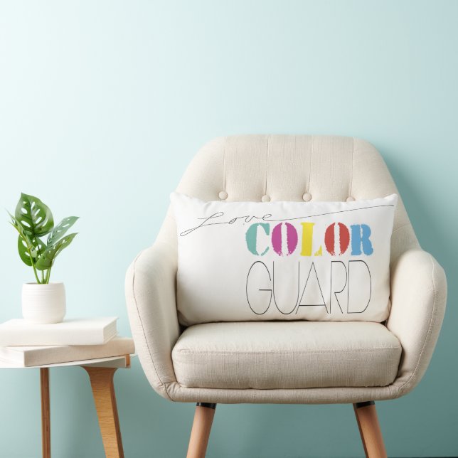 Colour Guard Love Colour Guard Typography Lumbar Cushion (Chair)