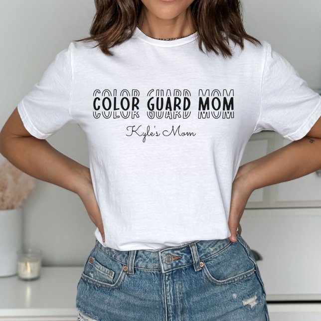 Colour Guard Marching Band Mum Customisable T-Shirt (Color Guard Marching Band Mom Customizable T-Shirt
)