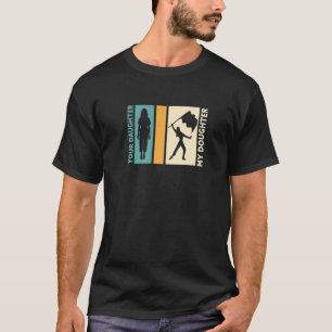 Colour Guard Mother Flag Flipping Daughter Mum T-Shirt