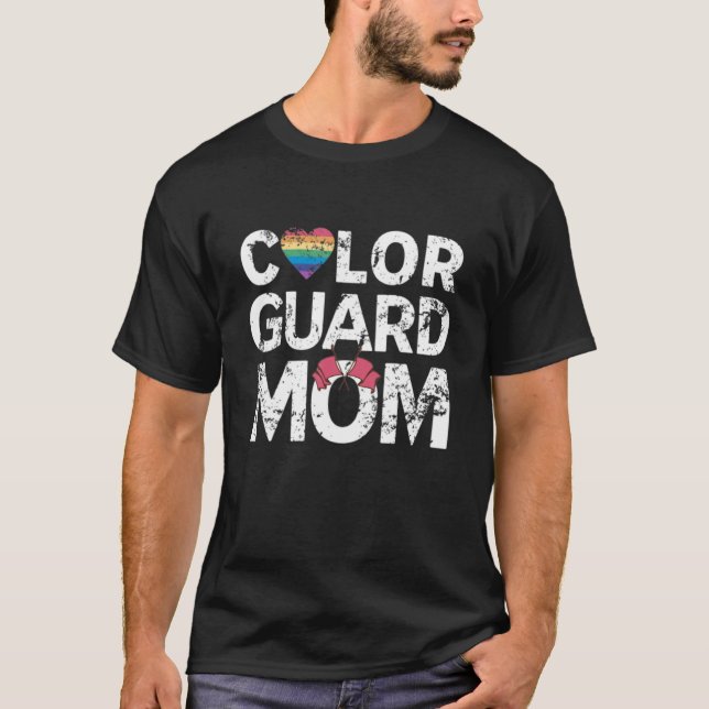 Colour Guard Mum High School Flag Tee (Front)