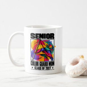 Colour Guard Mum Senior Class of 2027 Band Parent Coffee Mug