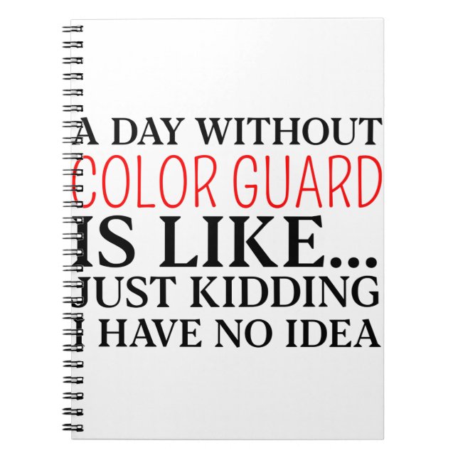 colour guard notebook (Front)
