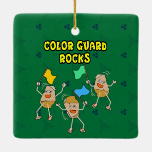 Colour Guard Rocks Ceramic Ornament