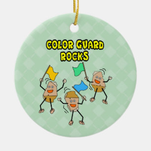 Colour Guard Rocks Ceramic Tree Decoration