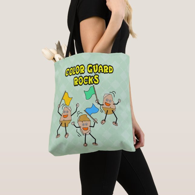 Colour Guard Rocks Tote Bag (Close Up)