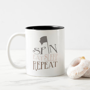 Colour Guard Spin Eat Sleep Repeat Coffee Mug