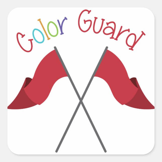 Colour Guard Square Sticker (Front)