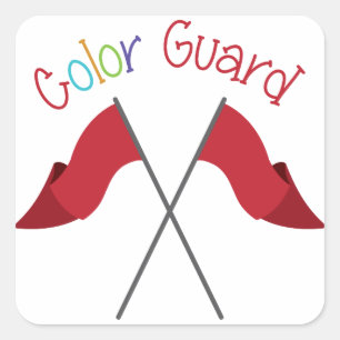 Colour Guard Square Sticker