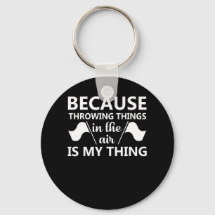 Colour Guard Throwing Thing Air Is Thing Key Ring