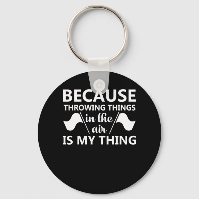 Colour Guard Throwing Thing Air Is Thing Key Ring (Front)