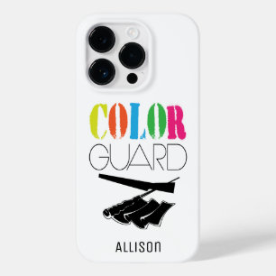 Colour Guard With Flag Rifle Customisable Name Case-Mate iPhone 14 Pro Case