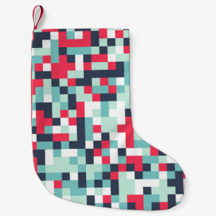 Colour Halftone Background. Abstract Multicolor Te Small Christmas Stocking