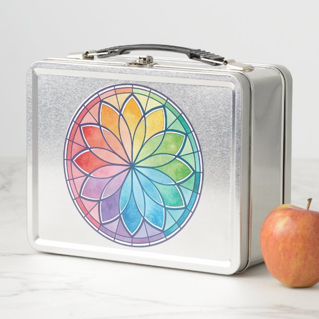 Colour Harmonies Circle Motif Metallic Lunchbox (In Situ)