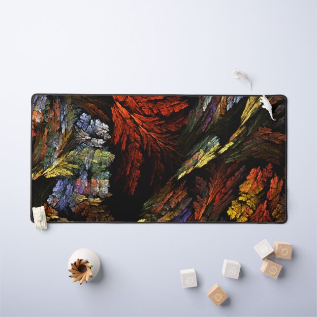 Colour Harmony Abstract Art Desk Mat (Kids Table)