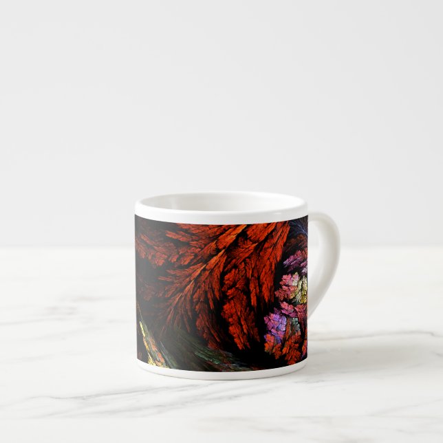 Colour Harmony Abstract Art Espresso Mug (Front Right)