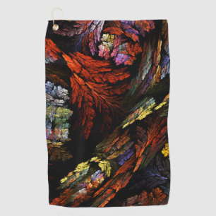 Colour Harmony Abstract Art Golf Towel