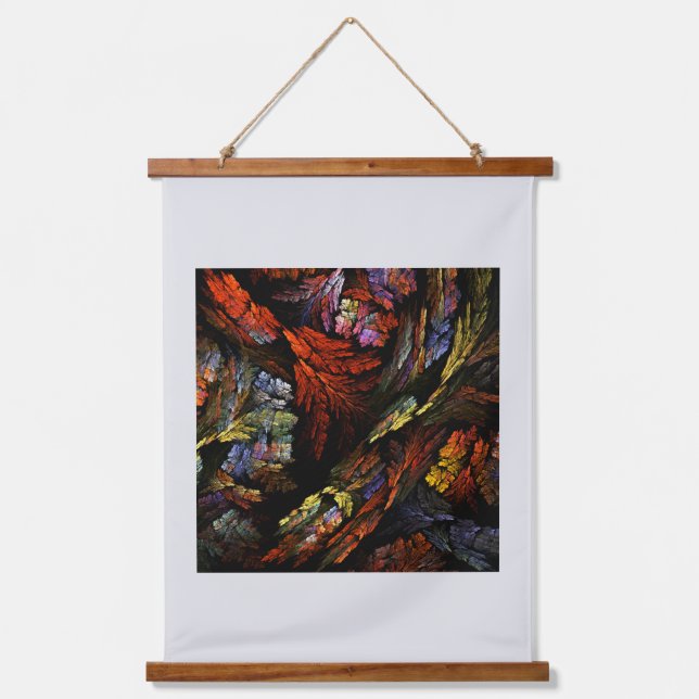 Colour Harmony Abstract Art Hanging Tapestry (Front)