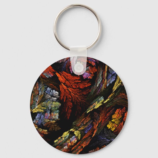Colour Harmony Abstract Art Keychain (Front)