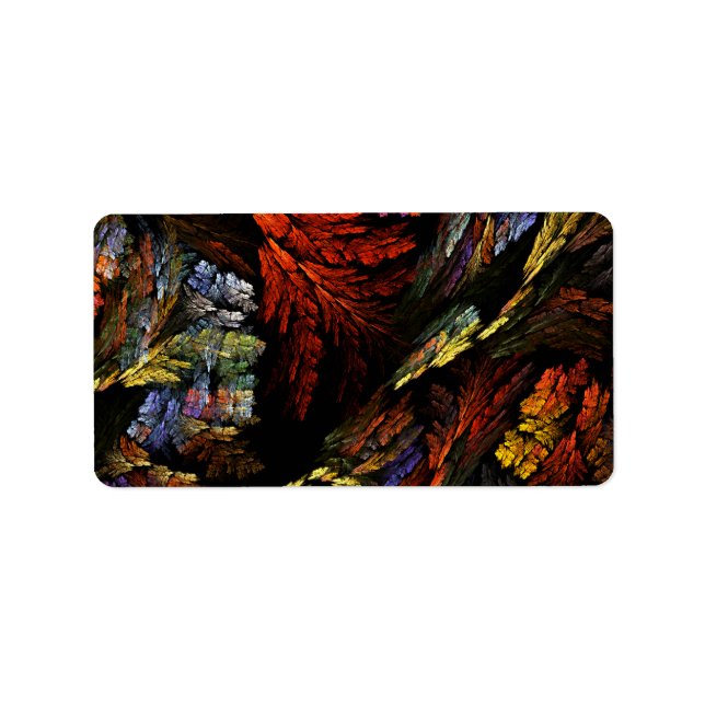 Colour Harmony Abstract Art Label (Front)