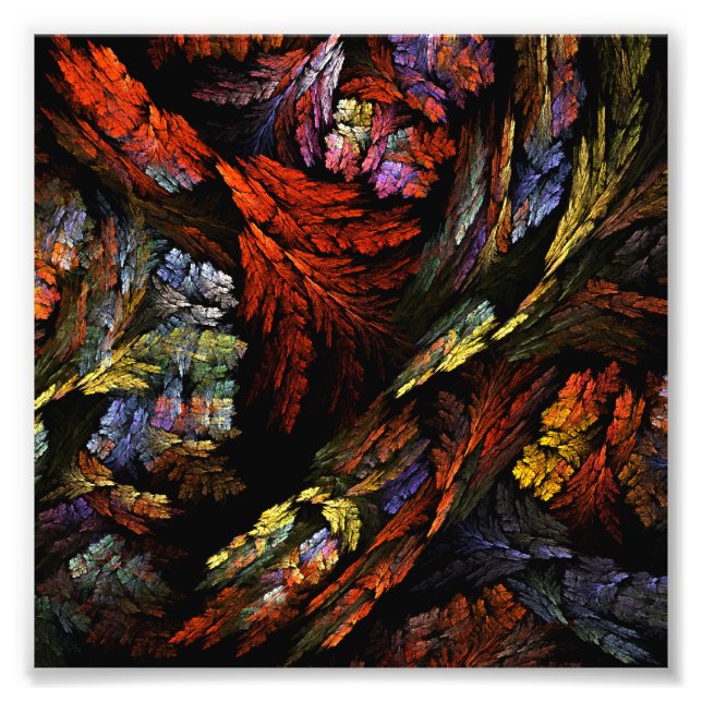 Colour Harmony Abstract Art Photo Print (Front)