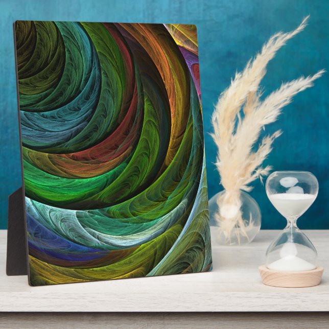 Colour Harmony Abstract Art Plaque (Side)
