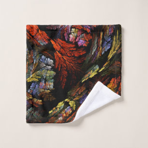 Colour Harmony Abstract Art Wash Cloth
