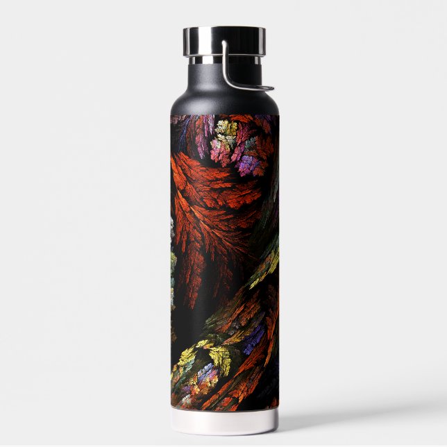 Colour Harmony Abstract Art Water Bottle (Left)