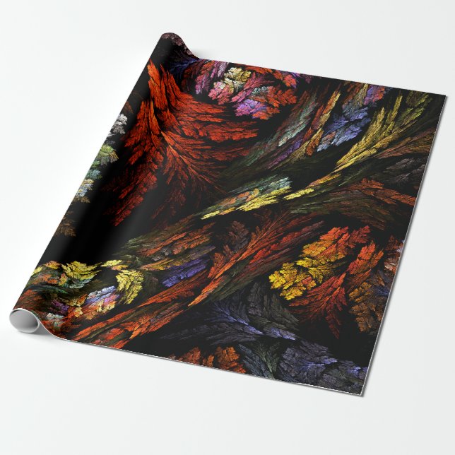 Colour Harmony Abstract Art Wrapping Paper (Unrolled)