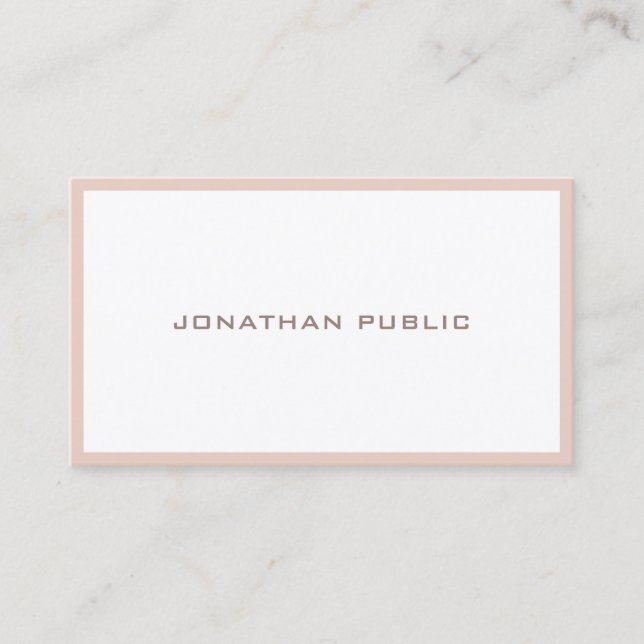 Colour Harmony Modern Elegant Sleek Artistic Plain Business Card (Front)