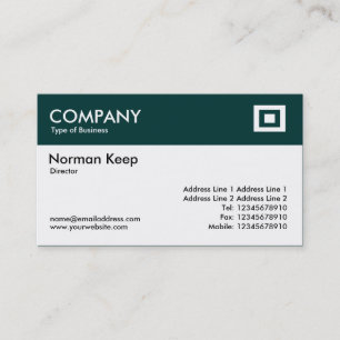 Colour Header - Dark Green Business Card