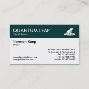 Colour Header - Dark Green - Frog Business Card