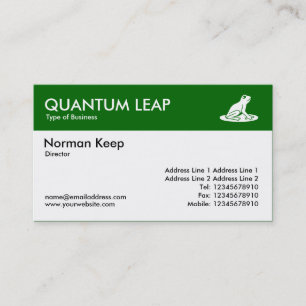 Colour Header - Green (006600) - Frog Business Card