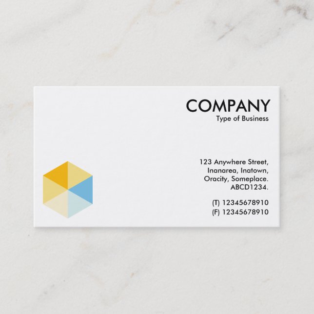 Colour Hexagon 03 Business Card (Front)