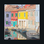 Colour houses in Venice island Burano Italy Magnet<br><div class="desc">Colour houses in Venice island Burano Italy</div>
