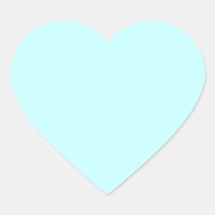 colour ice blue heart sticker
