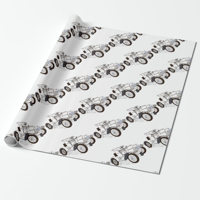 colour illustrations wrapping paper (Unrolled)