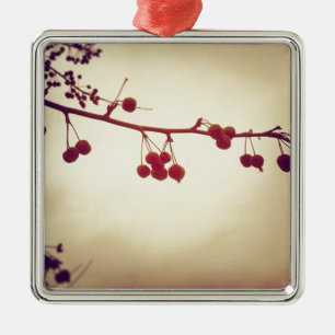 Colour in a dreary winter day metal tree decoration