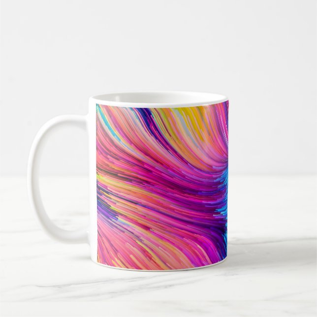 Colour In Motion series. Abstract design made of F Coffee Mug (Left)