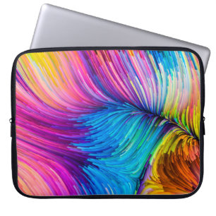 Colour In Motion series. Abstract design made of F Laptop Sleeve