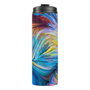 Colour In Motion series. Background design of Flow Thermal Tumbler