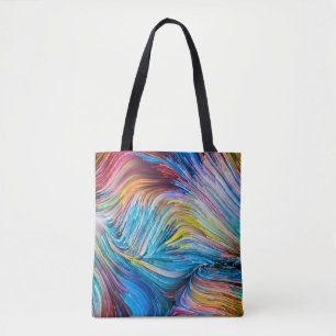 Colour In Motion series. Background design of Flow Tote Bag