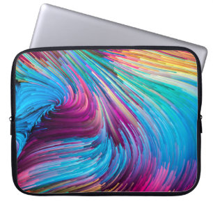 Colour In Motion series. Background design of liqu Laptop Sleeve
