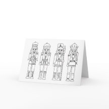 Colour in Nutcracker Christmas Card