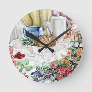Colour in the Kitchen Round Clock