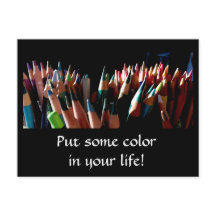 Colour in your life Postcrossing Postcard