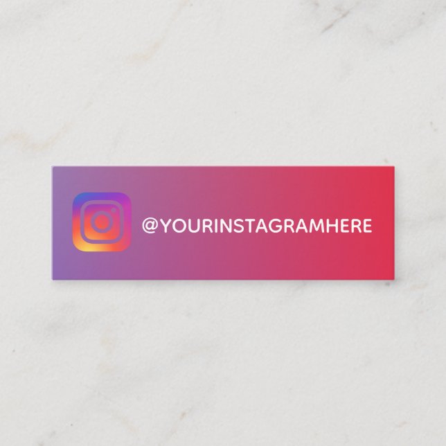 colour instagram mini business card (Front)