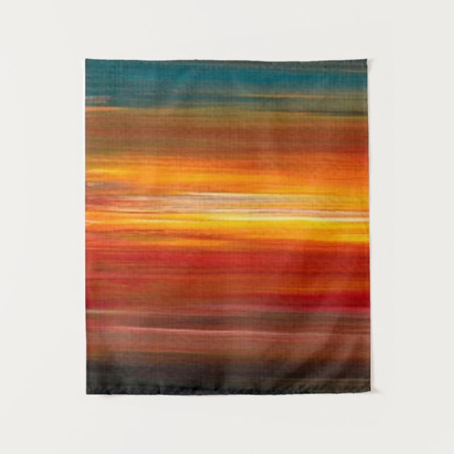 Colour Intoxication Sunset (vertical) Tapestry (Front)