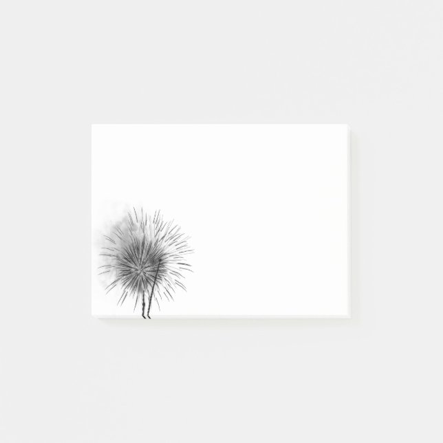 Colour-Inverted Fireworks Post-it Notes (Front)