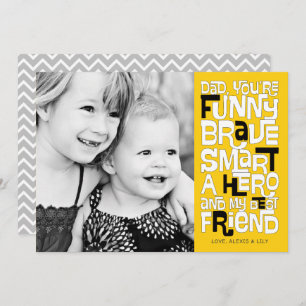 Colour it in Dad Father's Day Card