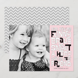 Colour it in Dad Father's Day Card